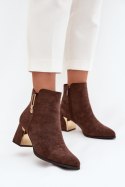 Botki Model Kalivra 1338 Brown - Step in style Step in style