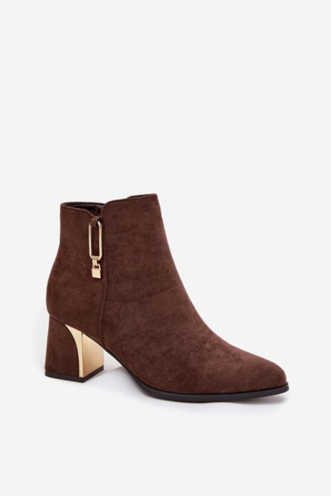 Botki Model Kalivra 1338 Brown - Step in style Step in style Botki Model Kalivra 1338 Brown - Step in style Step in style