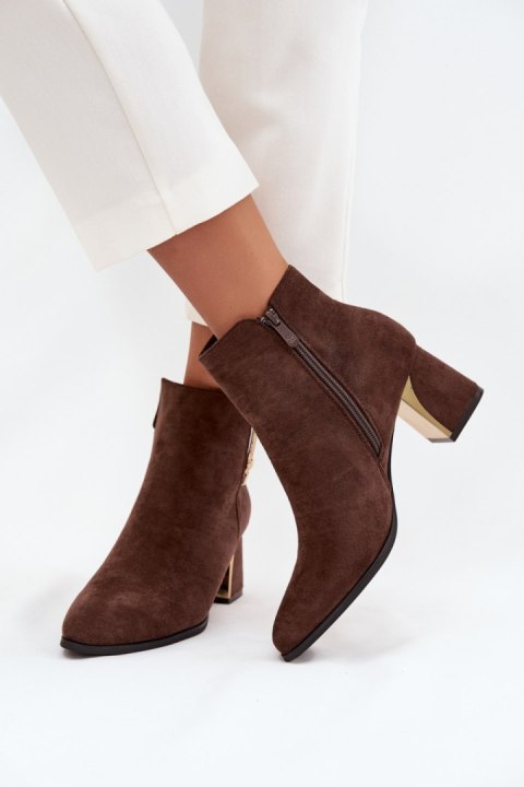 Botki Model Kalivra 1338 Brown - Step in style Step in style Botki Model Kalivra 1338 Brown - Step in style Step in style