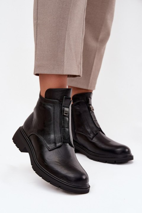 Botki Model Roselle RMR2501-1 Black - Step in style Step in style