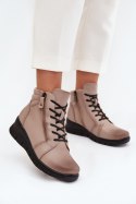 Botki Model Vinceza 39963 Beige - Step in style Step in style