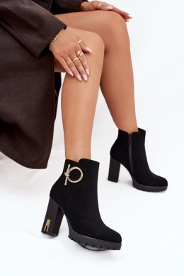 Botki Model Ysolde 168-522 Black - Step in style Step in style