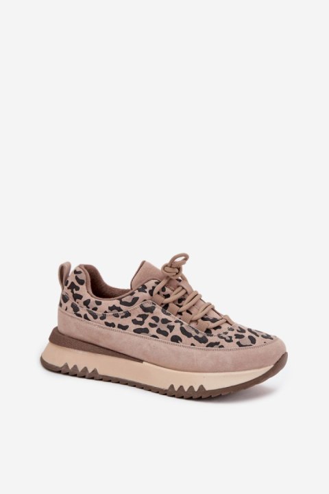 Buty Sportowe Model Vinceza 66836 Panterka Beige - Step in style Step in style Buty Sportowe Model Vinceza 66836 Panterka Beige - Step in style Step in style