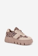 Buty Sportowe Model Vinceza 66841 Panterka Beige - Step in style Step in style