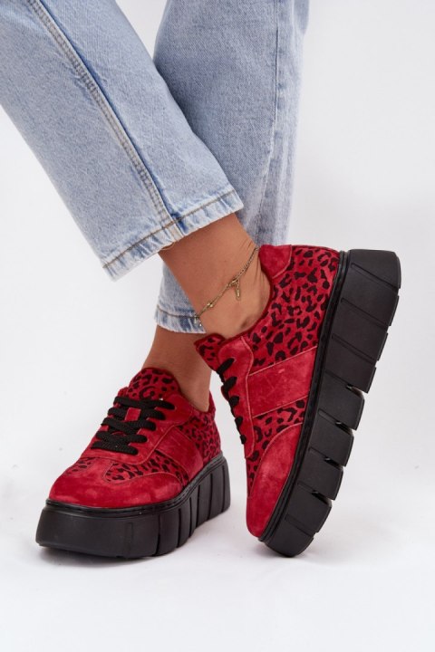 Buty Sportowe Model Vinceza 66841 Panterka Red - Step in style Step in style Buty Sportowe Model Vinceza 66841 Panterka Red - Step in style Step in style