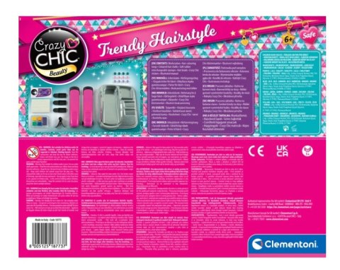 Crazy Chic Zestaw do Farbowania Włosów Crazy Fryzury Prostownica Koraliki Clementoni 18773 Clementoni Crazy Chic Zestaw do Farbowania Włosów Crazy Fryzury Prostownica Koraliki Clementoni 18773 Clementoni