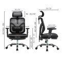 Fotel ergonomiczny ANGEL biurowy obrotowy jOkasta Szara ANGEL