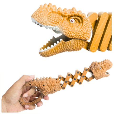 Gryzący Dinozaur Chwytak Pistolet Brązowy LEAN TOYS Gryzący Dinozaur Chwytak Pistolet Brązowy LEAN TOYS