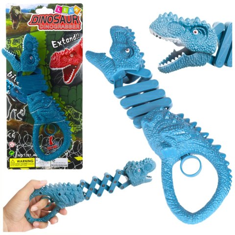 Gryzący Dinozaur Chwytak Pistolet Niebieski LEAN TOYS
