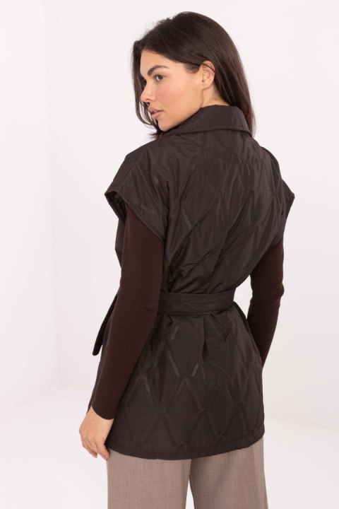 Kamizelka Model IT-KZ-FL9603.87 Dark Brown - Rue Paris Rue Paris