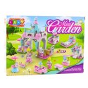 Klocki Konstrukcyjne Budynek Różowy Pastelowy 6w1 131Elementów LEAN TOYS