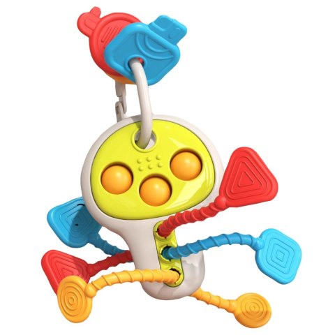Klucze Edukacyjne Sensoryczyne Kolorowe Ruchome Elementy Dla Malucha LEAN Toys Klucze Edukacyjne Sensoryczyne Kolorowe Ruchome Elementy Dla Malucha LEAN Toys