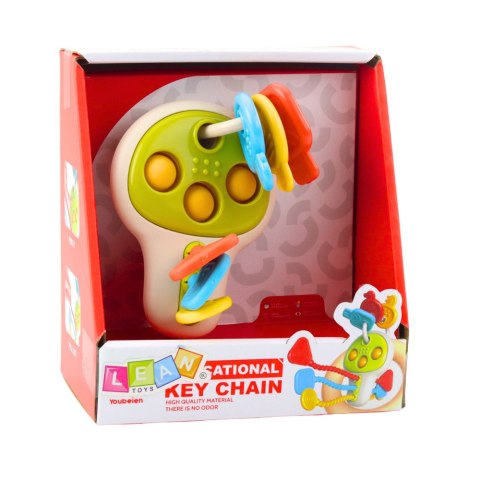 Klucze Edukacyjne Sensoryczyne Kolorowe Ruchome Elementy Dla Malucha LEAN Toys Klucze Edukacyjne Sensoryczyne Kolorowe Ruchome Elementy Dla Malucha LEAN Toys