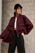 Kurtka Damska Model Vivara BOR KUR0032 Bordo - Roco Fashion Roco Fashion