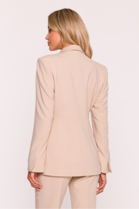 Marynarka Model S417 Beige - Stylove Stylove Marynarka Model S417 Beige - Stylove Stylove
