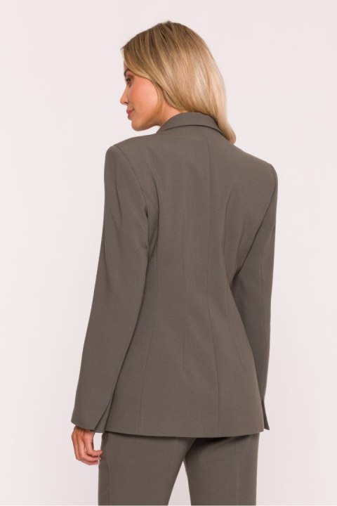 Marynarka Model S417 Khaki - Stylove Stylove Marynarka Model S417 Khaki - Stylove Stylove