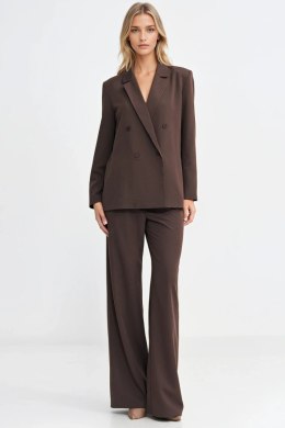 Marynarka oversize dwurzędowa Z88 Brown - Nife Nife