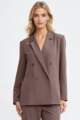 Marynarka oversize dwurzędowa Z88 Mocca - Nife Nife