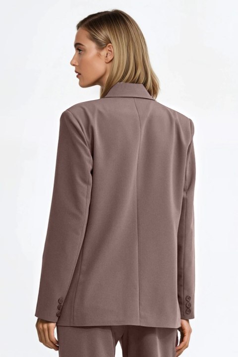 Marynarka oversize dwurzędowa Z88 Mocca - Nife Nife