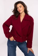 Płaszcz Damski Model IT-KR-A9558.62 Bordo - Rue Paris Rue Paris