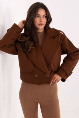 Płaszcz Damski Model IT-KR-A9558.62 Brown - Rue Paris Rue Paris