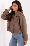 Płaszcz Damski Model IT-KR-A9558.62 Drak Beige - Rue Paris Rue Paris