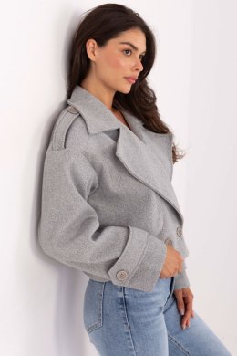 Płaszcz Damski Model IT-KR-A9558.62 Grey - Rue Paris Rue Paris