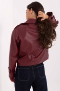 Płaszcz Damski Model IT-KR-FL9558.60 Bordo - Rue Paris Rue Paris