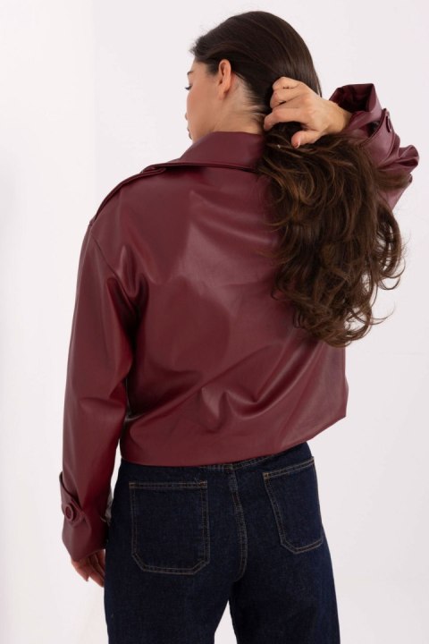 Płaszcz Damski Model IT-KR-FL9558.60 Bordo - Rue Paris Rue Paris Płaszcz Damski Model IT-KR-FL9558.60 Bordo - Rue Paris Rue Paris