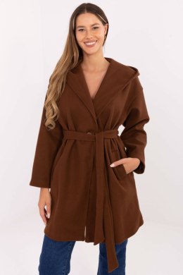 Płaszcz Damski Model IT-PL-A9587.00 Brown - Rue Paris Rue Paris