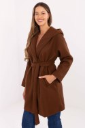 Płaszcz Damski Model IT-PL-A9587.00 Brown - Rue Paris Rue Paris