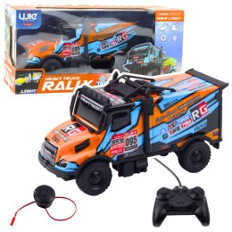 Samochód Ciężarowy Zdalnie Sterowany RC Pomarańczowy Niebieski LEAN Toys