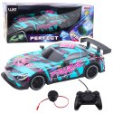 Samochód Wyścigowy Zdalnie Sterowany Pilot RC Zielony Różowy LEAN Toys