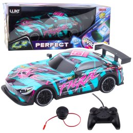Samochód Wyścigowy Zdalnie Sterowany Pilot RC Zielony Różowy LEAN Toys
