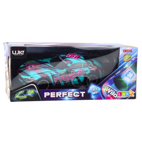 Samochód Wyścigowy Zdalnie Sterowany Pilot RC Zielony Różowy LEAN Toys Samochód Wyścigowy Zdalnie Sterowany Pilot RC Zielony Różowy LEAN Toys