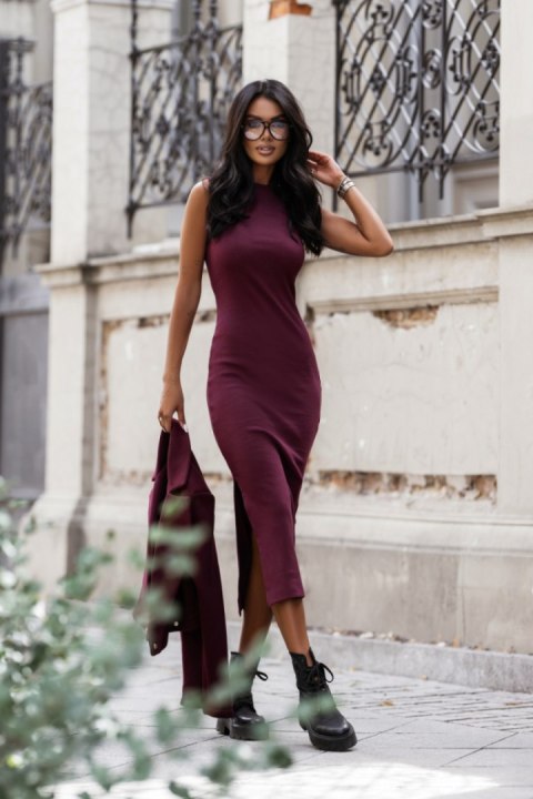 Sukienka Komplet Model Ellie 37009467 Bordo - LaBalancia LaBalancia