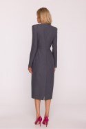 Sukienka Model S412 Grey - Stylove Stylove