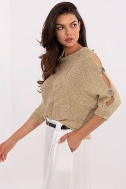 Sweter Damski Model MI-SW-1604.85 Gold - Italy Moda Italy Moda