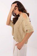 Sweter Damski Model MI-SW-1605.83 Gold - Italy Moda Italy Moda