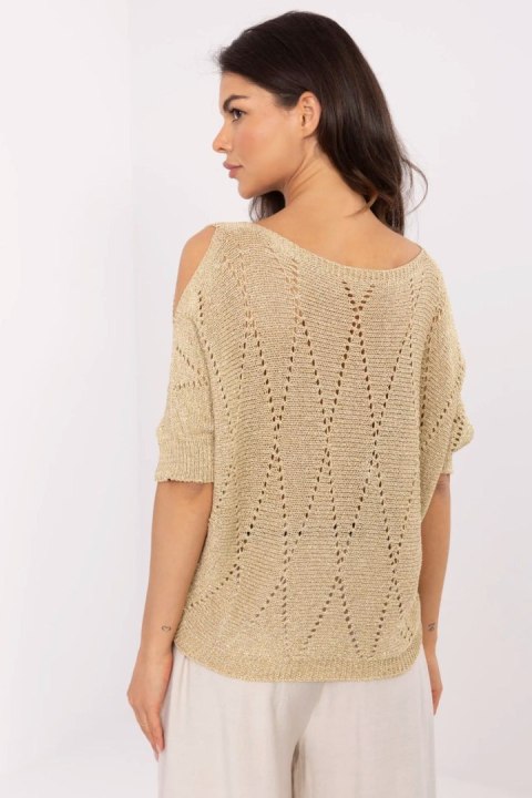 Sweter Damski Model MI-SW-1605.83 Gold - Italy Moda Italy Moda Sweter Damski Model MI-SW-1605.83 Gold - Italy Moda Italy Moda