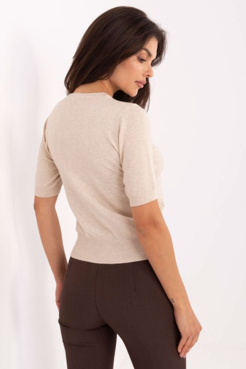 Sweter Damski Model PM-SW-N30088.21 Beige - Factory Price Factory Price Sweter Damski Model PM-SW-N30088.21 Beige - Factory Price Factory Price