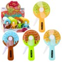 Wentylator Ręczny Mini Wiatraczek Pączek Donut Dla Dzieci 4 Wzory LEAN TOYS
