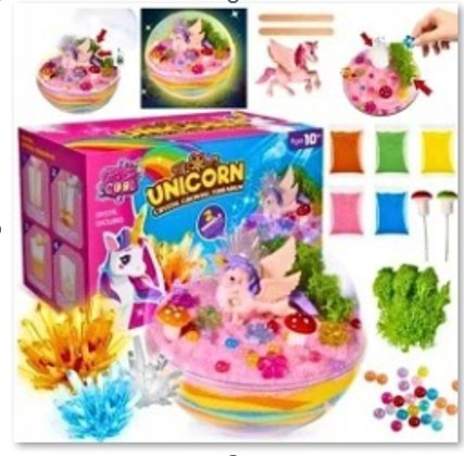 Zestaw Doświadczalny Hodowla Kryształów z Jednorożcem DIY MONDEN Zestaw Doświadczalny Hodowla Kryształów z Jednorożcem DIY MONDEN