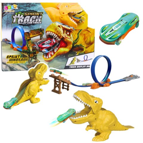 Zestaw Samochodowy Tor Katapulta Wyrzutnia Dinozaur LEAN Toys Zestaw Samochodowy Tor Katapulta Wyrzutnia Dinozaur LEAN Toys