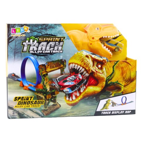 Zestaw Samochodowy Tor Katapulta Wyrzutnia Dinozaur LEAN Toys Zestaw Samochodowy Tor Katapulta Wyrzutnia Dinozaur LEAN Toys