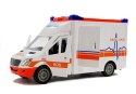 Ambulans na Baterie z noszami Dźwięk i Światło LEAN Toys Ambulans na Baterie z noszami Dźwięk i Światło LEAN Toys