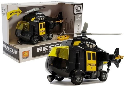 Helikopter Ratunkowy na baterie 1:20 Dźwięk Światła LEAN Toys Helikopter Ratunkowy na baterie 1:20 Dźwięk Światła LEAN Toys