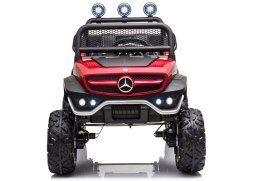 Pojazd na Akumulator Mercedes Unimog S Czerwony Lakier LEAN CARS