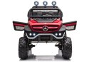 Pojazd na Akumulator Mercedes Unimog S Czerwony Lakier LEAN CARS Pojazd na Akumulator Mercedes Unimog S Czerwony Lakier LEAN CARS