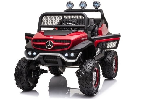 Pojazd na Akumulator Mercedes Unimog S Czerwony Lakier LEAN CARS Pojazd na Akumulator Mercedes Unimog S Czerwony Lakier LEAN CARS